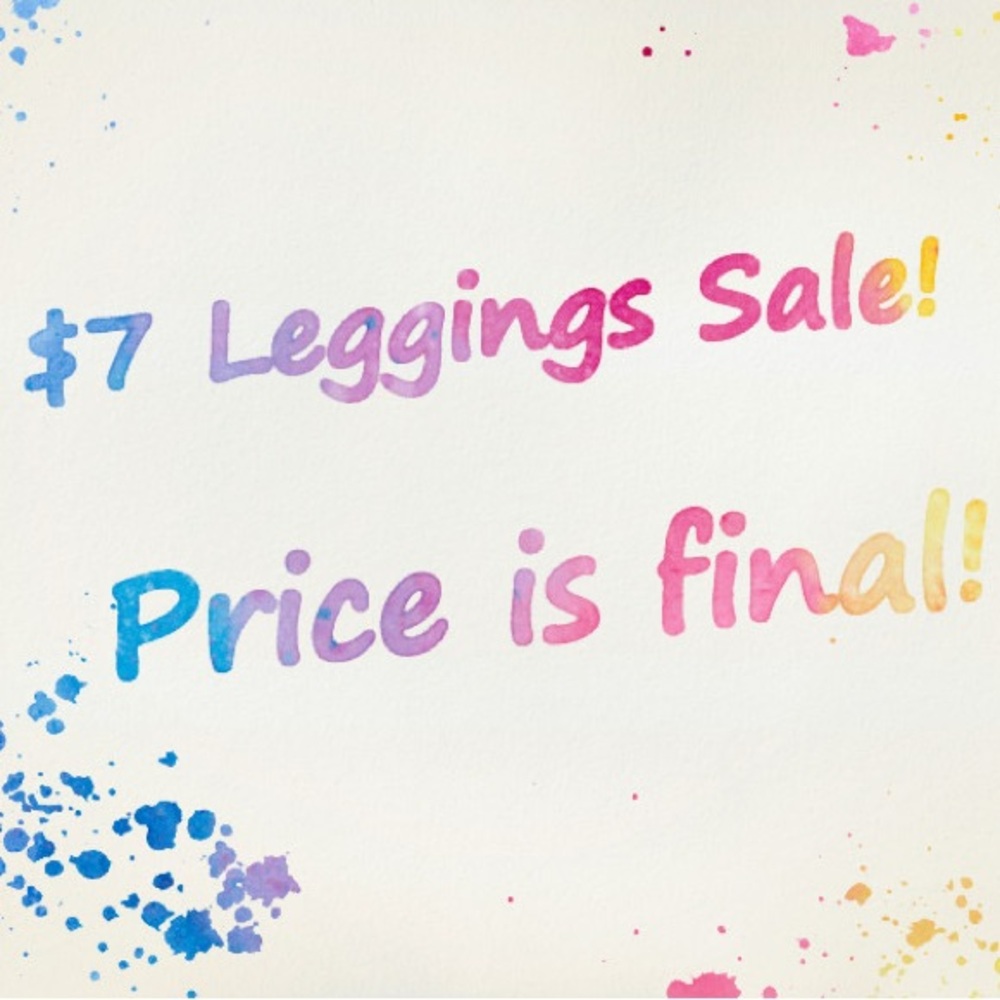 $7 PLUS SIZE LEGGINGS SALE